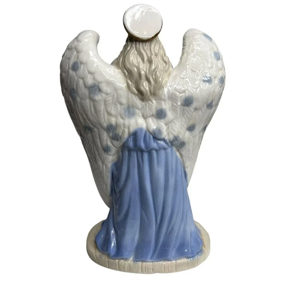 Guardian Angel Collectible Child Protecting Wings Spread Ceramic Figurine 8 Inch
